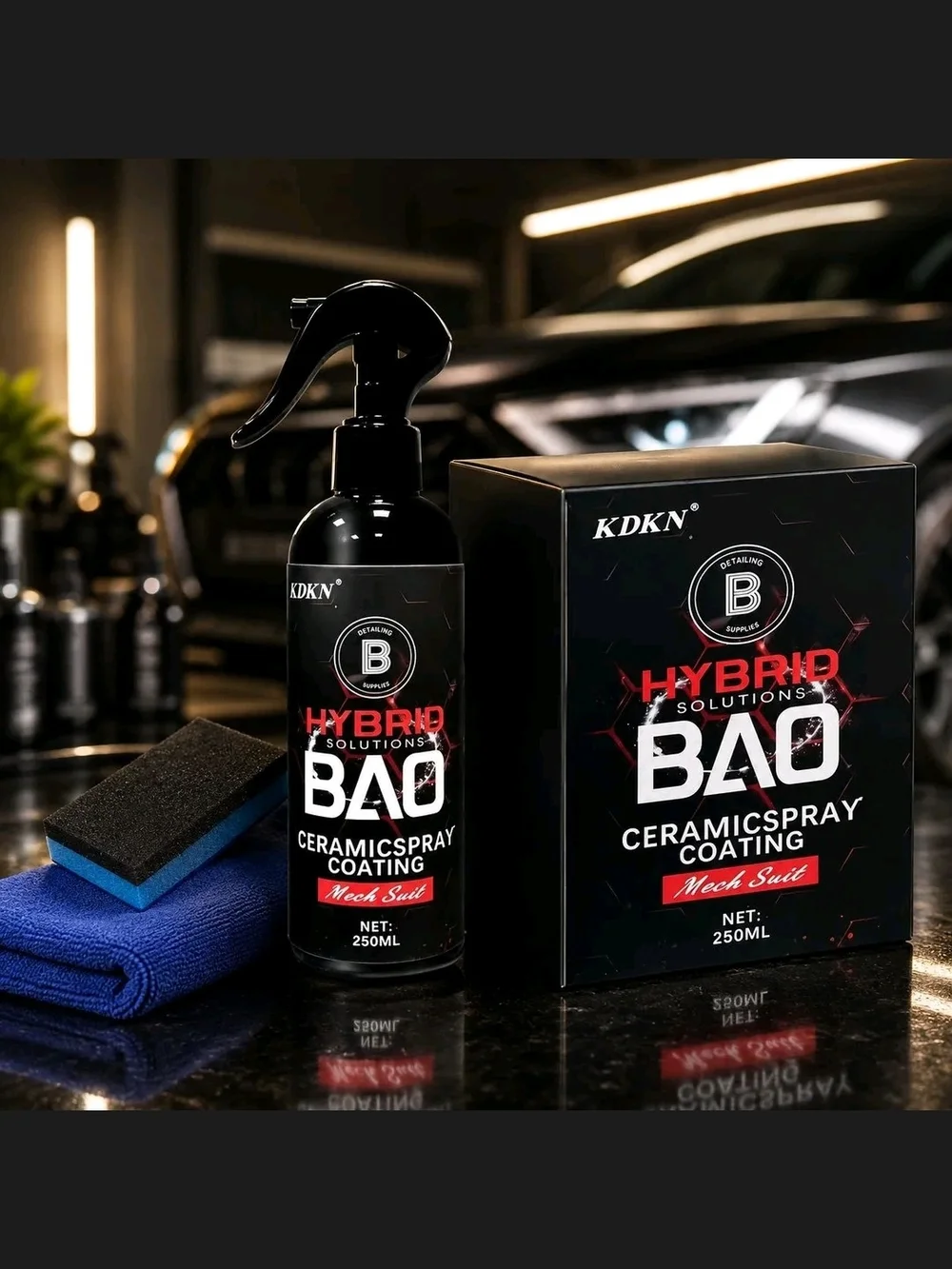 Hybrid BAO Black Ceramic Spray Coating - 250ml. FACTORY SEALED